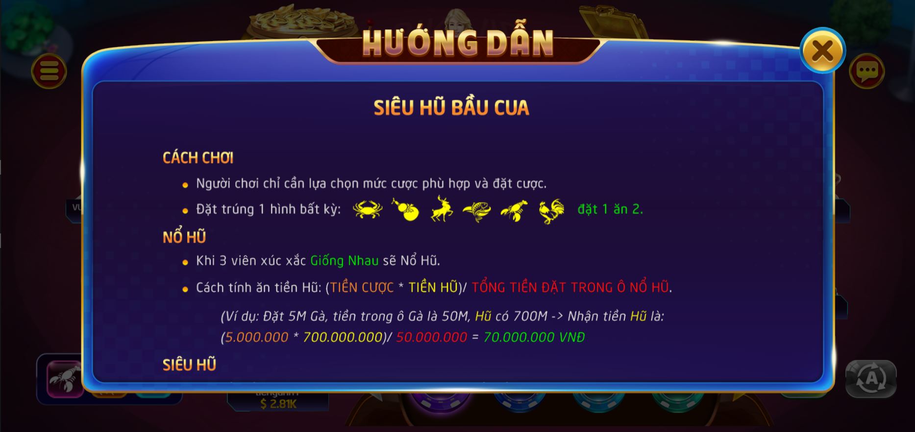 Luật chơi bầu cua trên may88