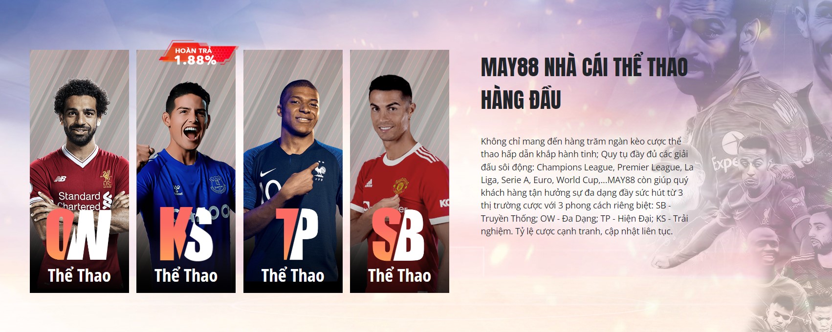 Nhà cái May88 club cá cược thể thao hàng đầu hiện nay