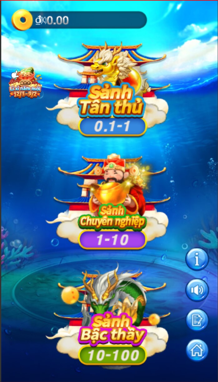 Giao diện bắn cá oneshot May88
