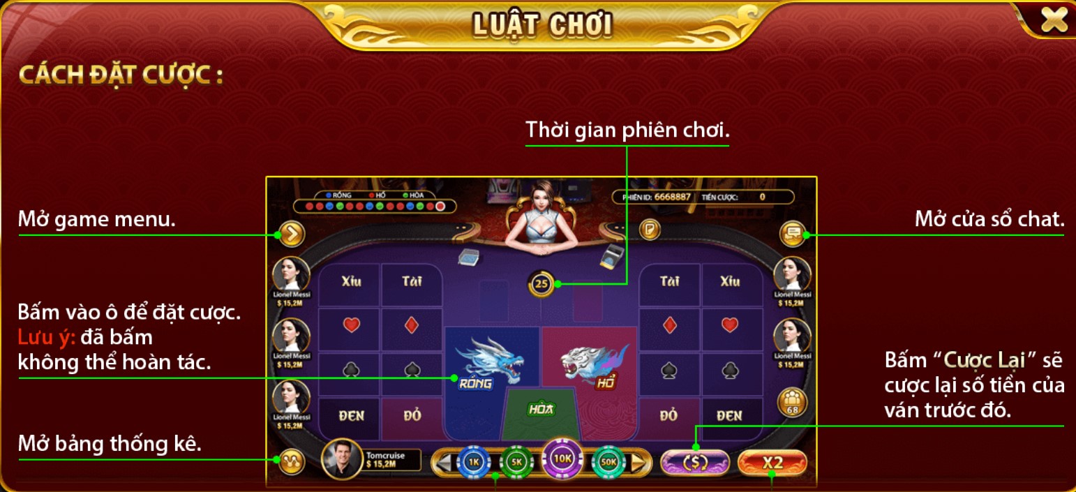 Học kỹ năng chơi thắng sát nút trong Rồng hổ May88