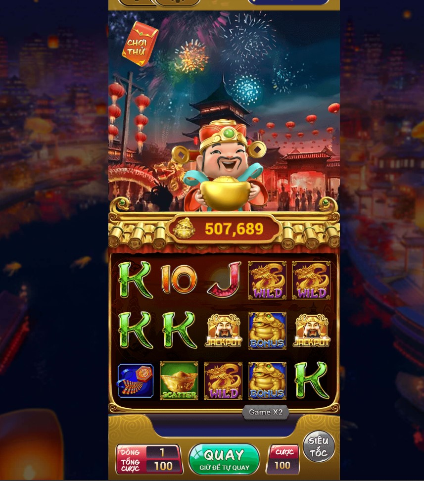 Các Phím trong game nổ hũ thần tài