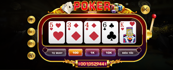 Luật chơi game Poker rất đơn giản qua các thao tác nhanh