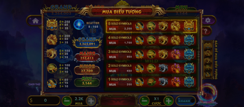 Tỷ lệ chiến thắng game Kho báu tứ linh rất cao