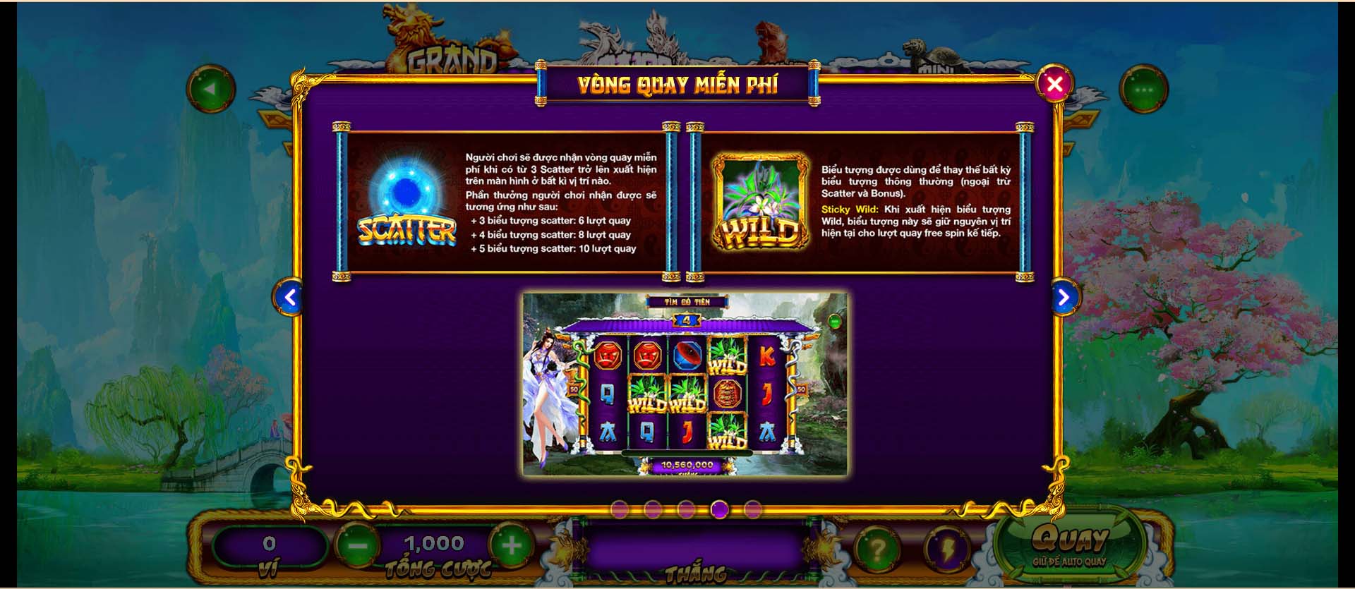 Vòng quay may mắn xuất hiện trong game