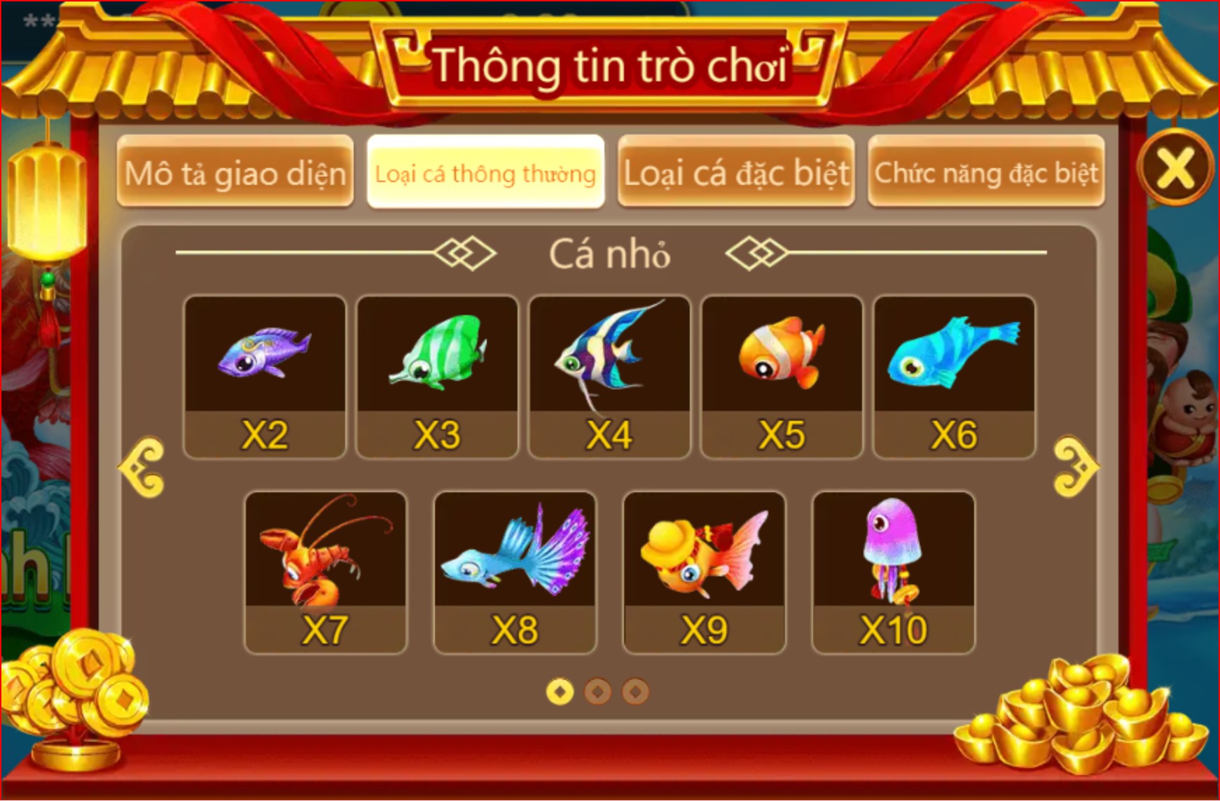Thông tin trò chơi tam tiên bắn cá